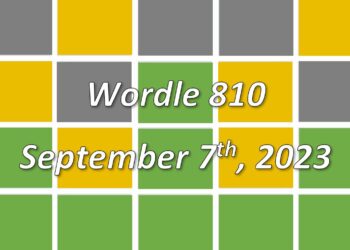 Daily Wordle 810 - 7th September 2023