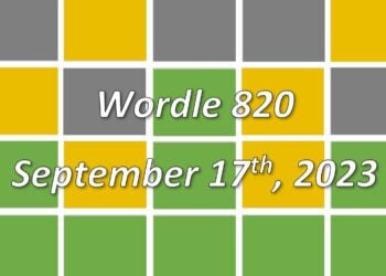 Daily Wordle 820 - 17th September 2023