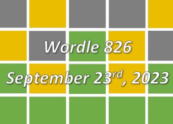 Daily Wordle 826 - 23rd September 2023