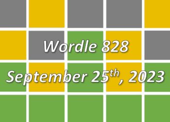Daily Wordle 828 - 25th September 2023
