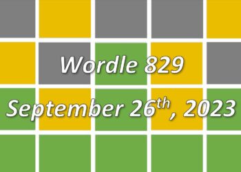 Daily Wordle 829 - 26th September 2023