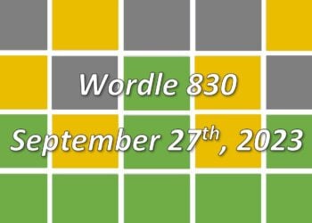 Daily Wordle 830 - 27th September 2023