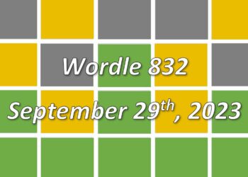 Daily Wordle 832 - 29th September 2023