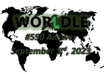 Daily Worldle 590 Answers - September 3rd 2023