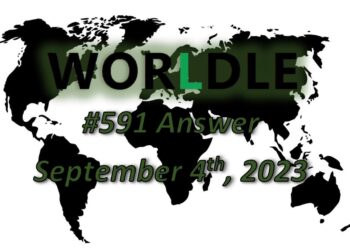 Daily Worldle 591 Answers - September 4th 2023