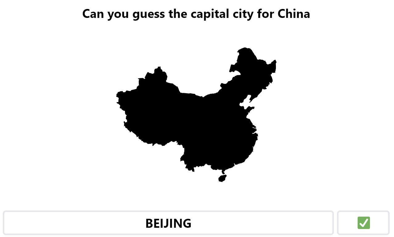 Daily Worldle 591 Bonus Capital City - September 4th 2023