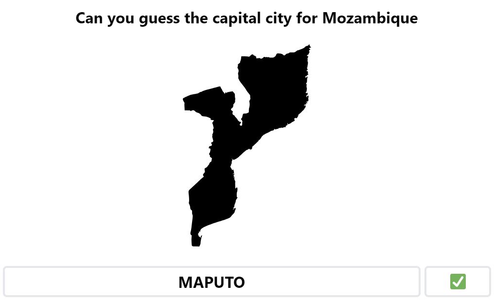 Daily Worldle 592 Bonus Capital City - September 5th 2023