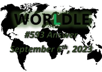 Daily Worldle 593 Answers - September 6th 2023