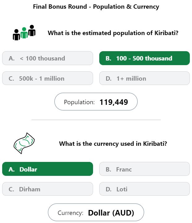 Daily Worldle 594 Bonus Currency & Population Answer - September 7th 2023