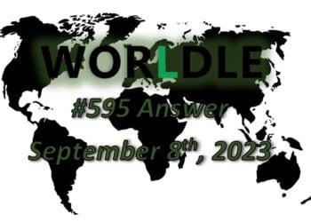 Daily Worldle 595 Answers - September 8th 2023