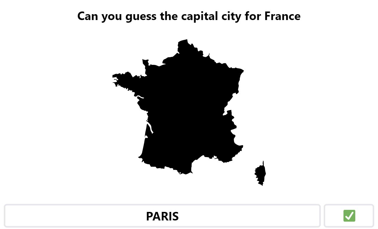 Daily Worldle 595 Bonus Capital City - September 8th 2023
