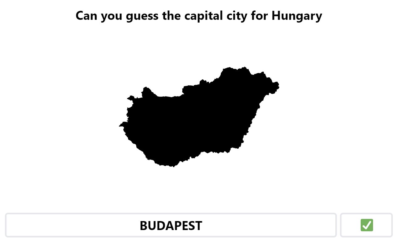 Daily Worldle 597 Bonus Capital City - September 10th 2023