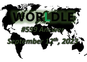 Daily Worldle 599 Answers - September 12th 2023