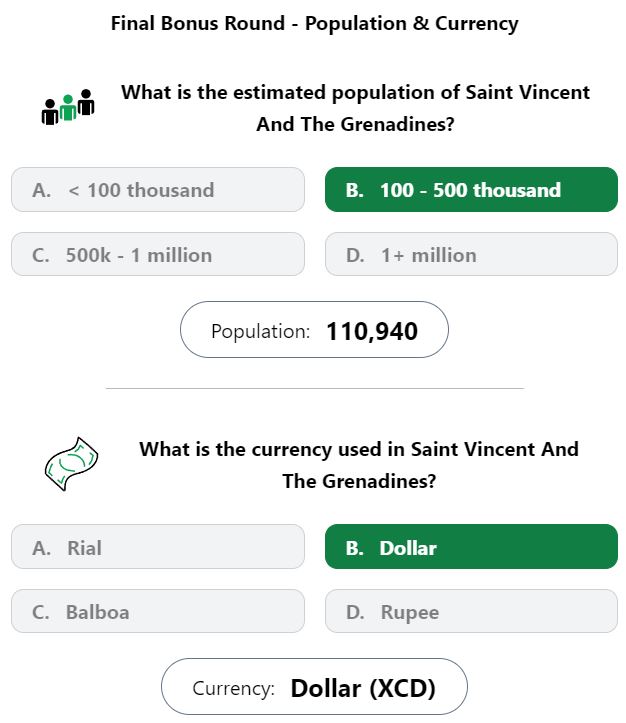 Daily Worldle 603 Bonus Currency & Population Answer - September 16th 2023