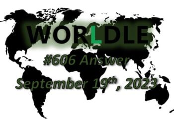 Daily Worldle 606 Answers - September 19th 2023