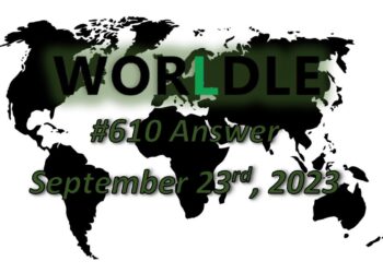 Daily Worldle 610 Answers - September 23rd 2023