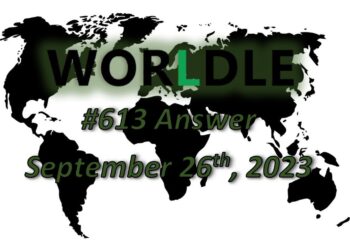 Daily Worldle 613 Answers - September 26th 2023