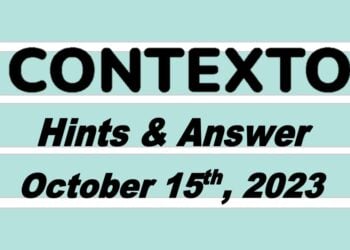 Daily Contexto 392 - October 15th 2023
