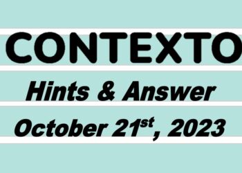 Daily Contexto 398 - October 21st 2023