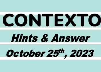Daily Contexto 403 - October 26th 2023