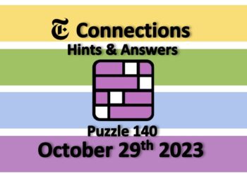 Daily NYT Connections 140 Answers - October 29th 2023