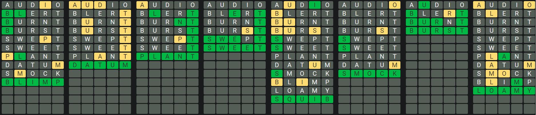 Daily Octordle Answer 626 - October 12th 2023