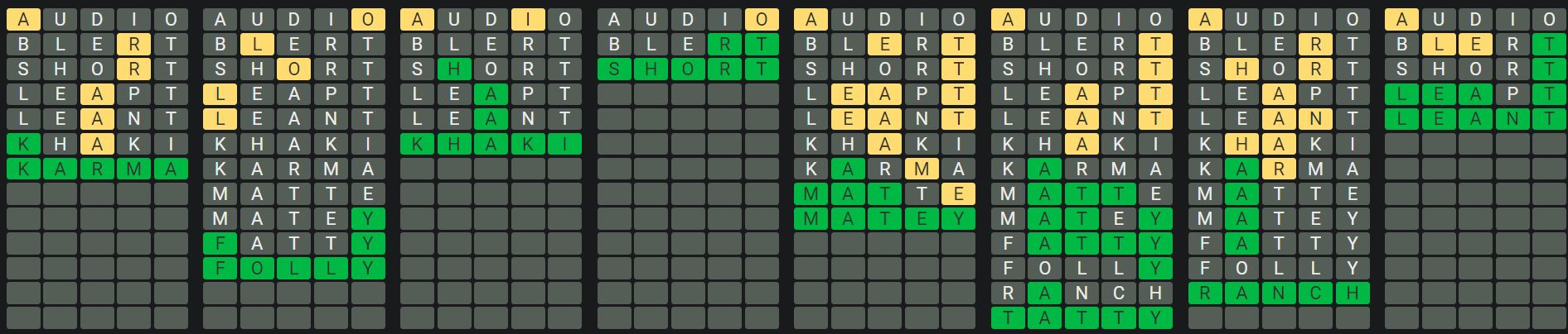 Daily Octordle Answer 627 - October 13th 2023