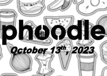 Daily Phoodle - 13th October 2023