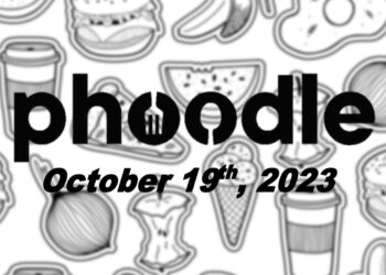 Daily Phoodle - 19th October 2023