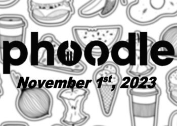 Daily Phoodle - 1st November 2023