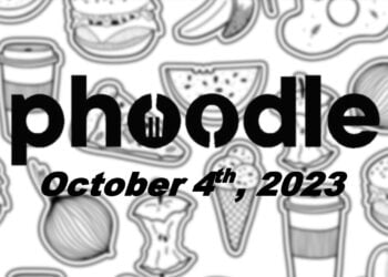 Daily Phoodle - 4th October 2023