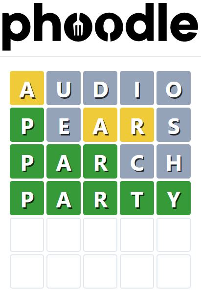 Daily Phoodle Answer 523 - 13th October 2023