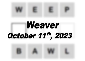 Daily Weaver Answers - 11th October 2023