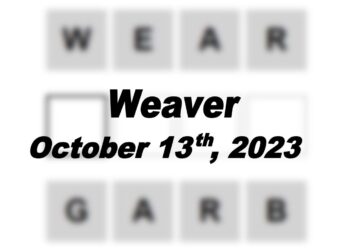Daily Weaver Answers - 13th October 2023