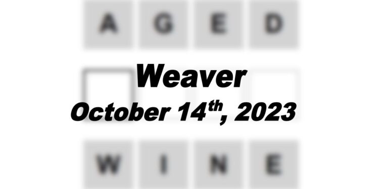 Daily Weaver Answers - 14th October 2023