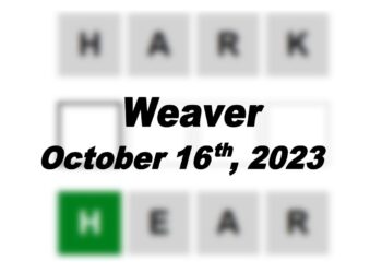 Daily Weaver Answers - 16th October 2023