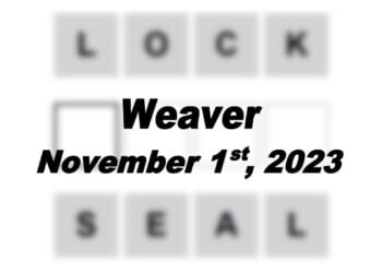 Daily Weaver Answers - 1st November 2023