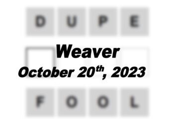 Daily Weaver Answers - 20th October 2023