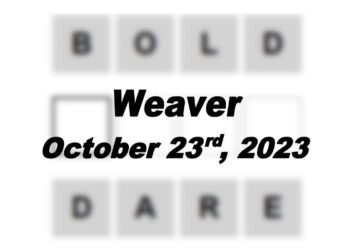 Daily Weaver Answers - 23rd October 2023
