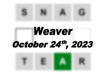 Daily Weaver Answers - 24th October 2023