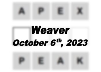 Daily Weaver Answers - 6th October 2023