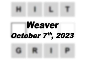 Daily Weaver Answers - 7th October 2023