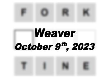 Daily Weaver Answers - 9th October 2023