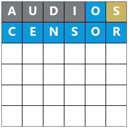 Daily Word Hurdle #1265 Morning Answer - 12th October 2023