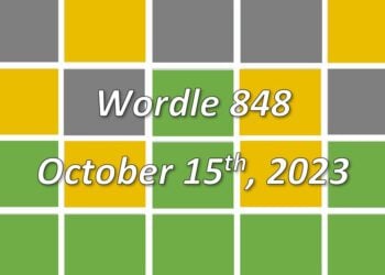 Daily Wordle 848 - 15th October 2023
