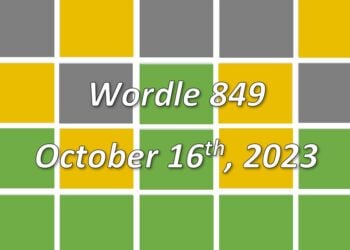 Daily Wordle 849 - 16th October 2023