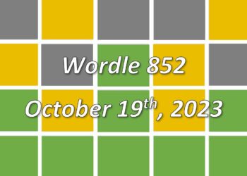 Daily Wordle 852 - 19th October 2023