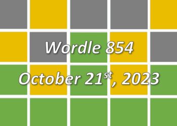 Daily Wordle 854 - 21st October 2023
