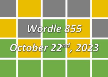 Daily Wordle 855 - 22nd October 2023