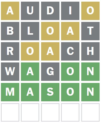 Daily Wordle Answer 861 - 28th October 2023